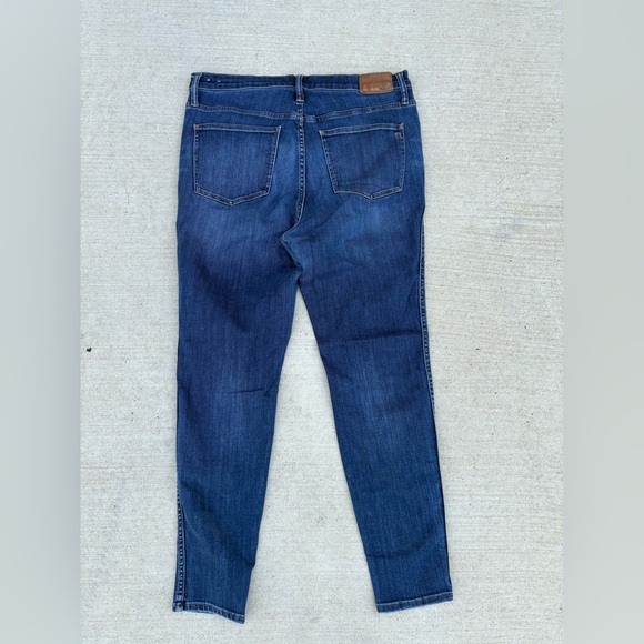 MADEWELL 10" High-Rise Skinny Jeans in Danny Wash: TENCEL™ Denim Edition size 32 - Picture 3 of 5